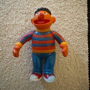 Vintage 1985 Tara Toys Sesame Street ~ Ernie 3" Action Figure Muppets Jim Henson